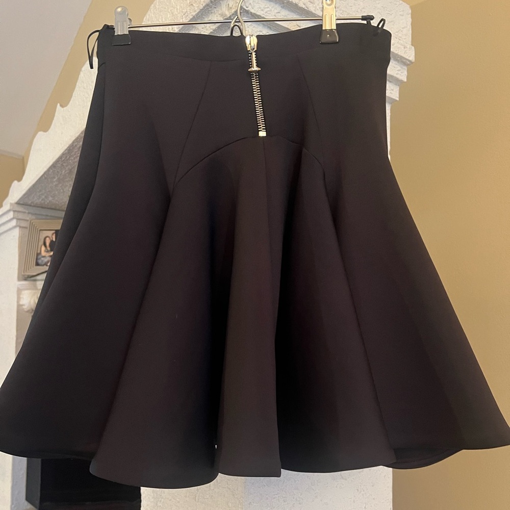 Philipp plein Couture BLACK MINI CIRCLE SKIRT